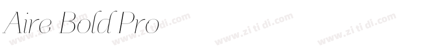 Aire Bold Pro字体转换